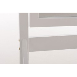 Puinen seisova peili antiikkisävyillä ja metallisilla renkailla 153 cm