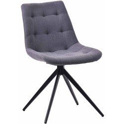 Tyylikäs kääntyvä ruokapöydän tuoli pehmustetulla istuimella ja selkänojalla