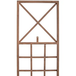 Trigo-säleikkö 2 kpl rautainen antiikkipatina köynnöskasveille 198 cm