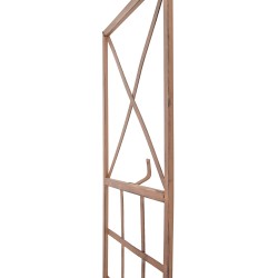 Trigo-säleikkö 2 kpl rautainen antiikkipatina köynnöskasveille 198 cm