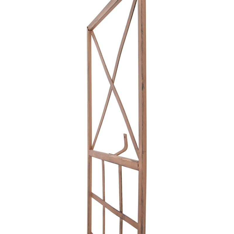 Trigo-säleikkö 2 kpl rautainen antiikkipatina köynnöskasveille 198 cm