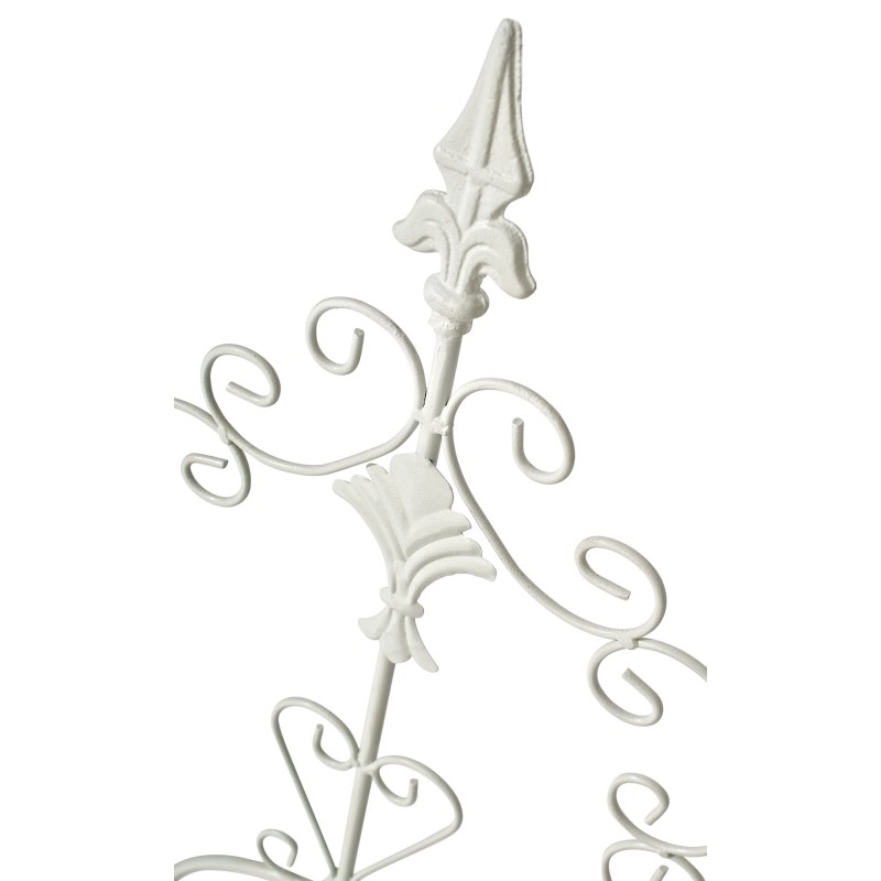 Antiikkipatinoidut rautaiset köynnösritilät puutarhaan, 2 kpl