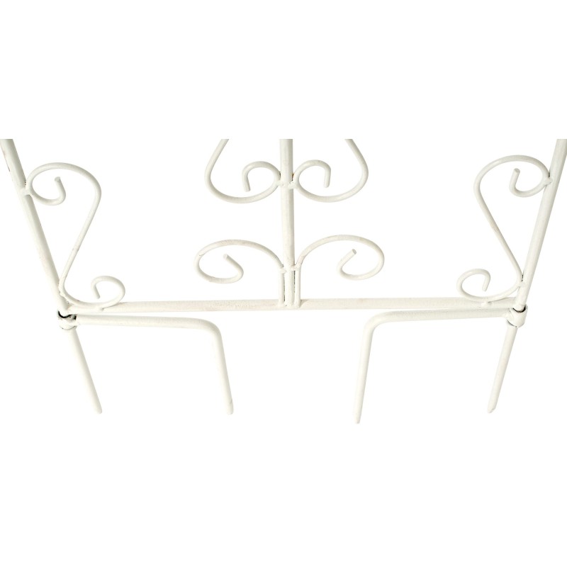 Antiikkipatinoidut rautaiset köynnösritilät puutarhaan, 2 kpl