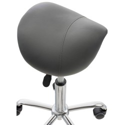 Kaksi säädettävää satulatuolia ammattikäyttöön lääkäreille ja hoitoloihin