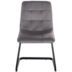 Vermont samettinen keinuva ruokapöydän tuoli, 2 kpl setti