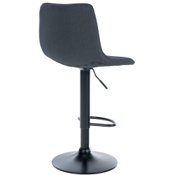 Tyylikäs säädettävä baarituolipari kangasverhoilulla ja jalkatuella