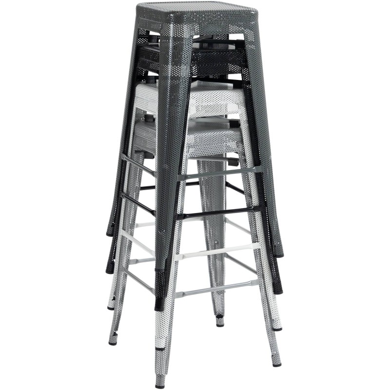 Fletcher pinottava baarijakkara 4 kpl setti metallirunko teollinen