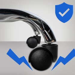 Ergonominen toimistotuoli keinonahkaverhoilulla ja säädettävällä korkeudella 210 kg