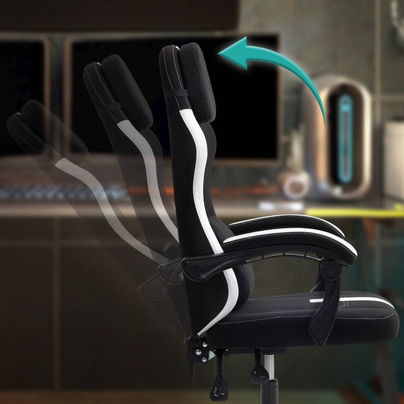 Ergonominen pehmea toimistotuoli pelituoli säädettävällä selkänojalla