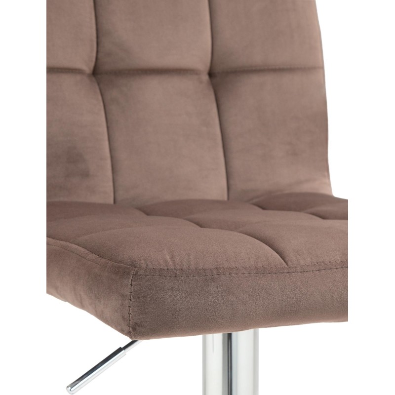 Tyylikäs samettinen baarijakkara, säädettävä korkeus, pyörivä, 2 kpl