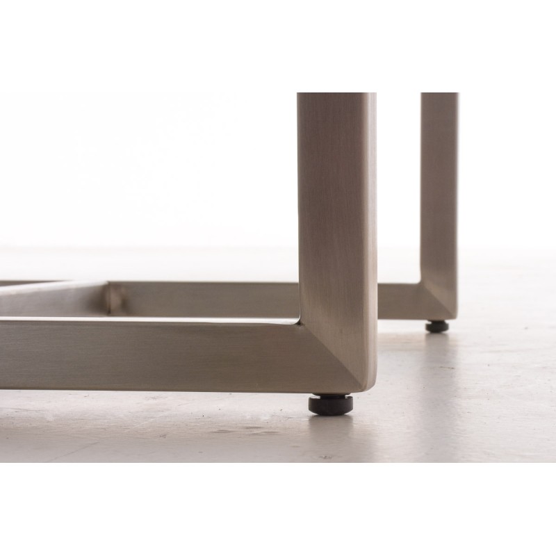 Mukava pehmustettu istuinjakkara ruostumattomalla teräsrungolla monipuoliseen käyttöön