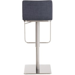 Säädettävä pyörivä baarijakkara limon-kankaalla ja selkänojalla