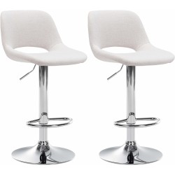 Säädettävät pyörivät Camden-baarijakkarat kangasverhoilulla, 2 kpl