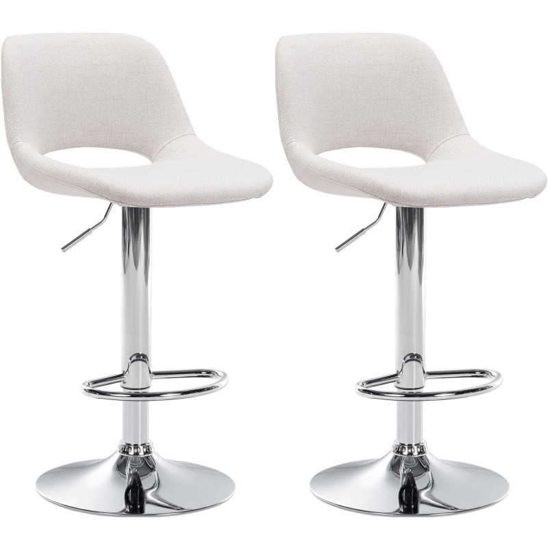 Säädettävät pyörivät Camden-baarijakkarat kangasverhoilulla, 2 kpl