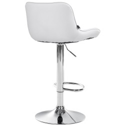 Säädettävä baarijakkara keinonahkaistuimella ja selkänojalla keittiöön