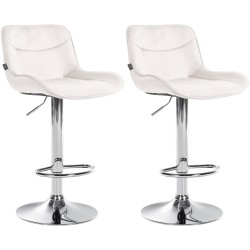 Säädettävät samettiset baarijakkarat Vonore - 2 kpl:n setti