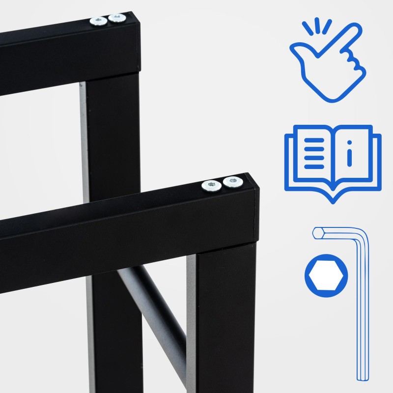 Tyylikäs pyörällinen polttopuuteline sisäkäyttöön - kestävä ja käytännöllinen