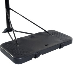 Siirrettävä koripalloteline, säädettävä korkeus, mustavalkoinen, ulko- ja sisäkäyttöön