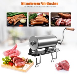 Ruostumaton teräs makkarakone 3,6L neljällä täyttöputkella