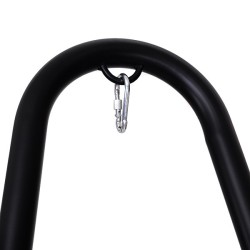 Metallinen säädettävä riippukeinun runko musta ulko- ja sisäkäyttöön