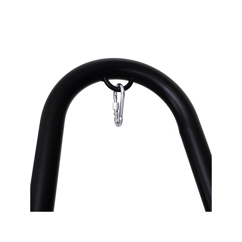 Metallinen säädettävä riippukeinun runko musta ulko- ja sisäkäyttöön