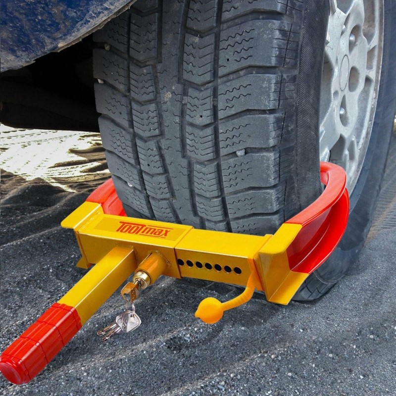 Varkaudenestolaite renkaankiristin autoille ja perävaunuille punainen