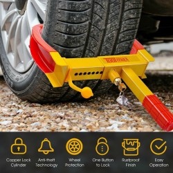 Varkaudenestolaite renkaankiristin autoille ja perävaunuille punainen