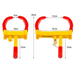 Varkaudenestolaite renkaankiristin autoille ja perävaunuille punainen