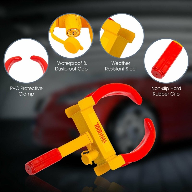 Varkaudenestolaite renkaankiristin autoille ja perävaunuille punainen