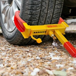 Varkaudenestolaite renkaankiristin autoille ja perävaunuille punainen