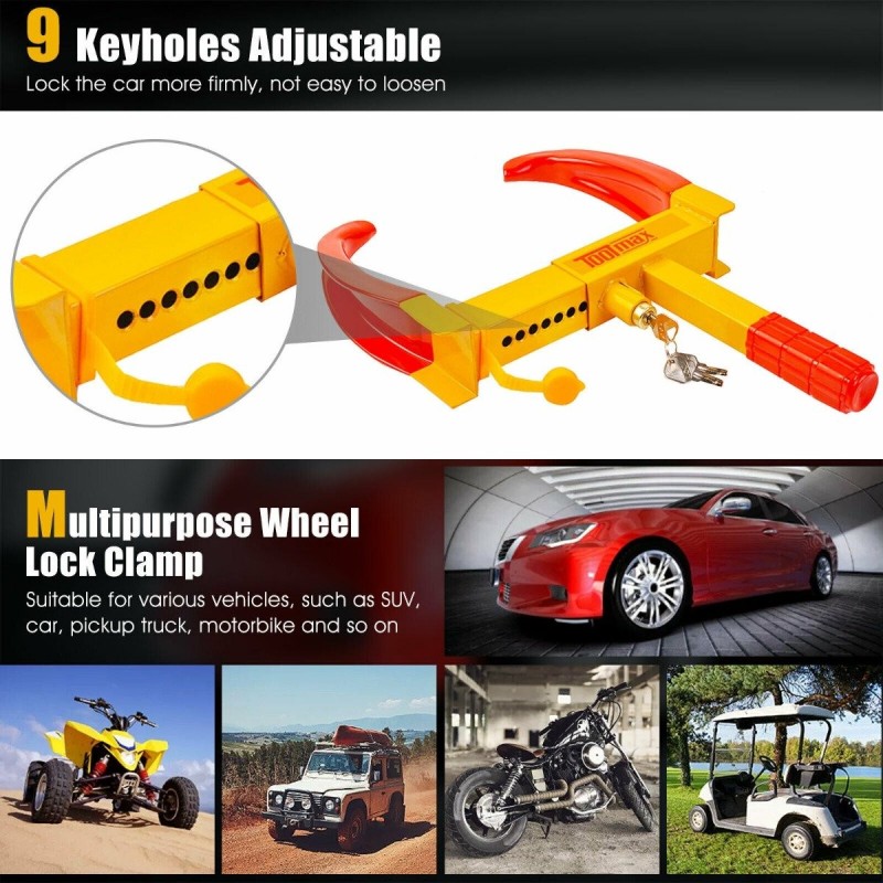 Varkaudenestolaite renkaankiristin autoille ja perävaunuille punainen