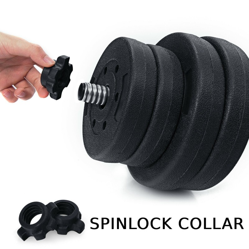 Säädettävä 2 in 1 käsipaino/tanko-setti 30KG musta Säädettävä 2 in 1 käsipaino/tanko-setti 30KG musta