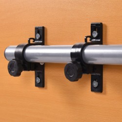 Monikäyttöinen säädettävä kannettavan tietokoneen pöytä pyörillä, luonnonväri