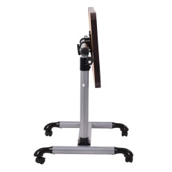 Monikäyttöinen säädettävä kannettavan tietokoneen pöytä pyörillä, luonnonväri