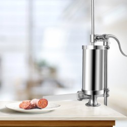 Hopea makkarakone 1,5L ruostumaton teräs täyttöputkilla