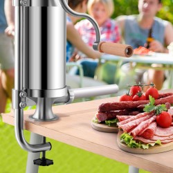 Hopea makkarakone 1,5L ruostumaton teräs täyttöputkilla