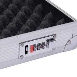 Alumiininen työkalulaukku, muokattava vaahtomuovi sisällä