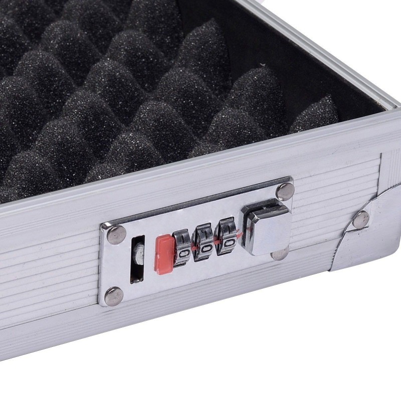 Alumiininen työkalulaukku, muokattava vaahtomuovi sisällä