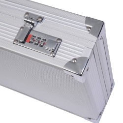 Alumiininen työkalulaukku, muokattava vaahtomuovi sisällä