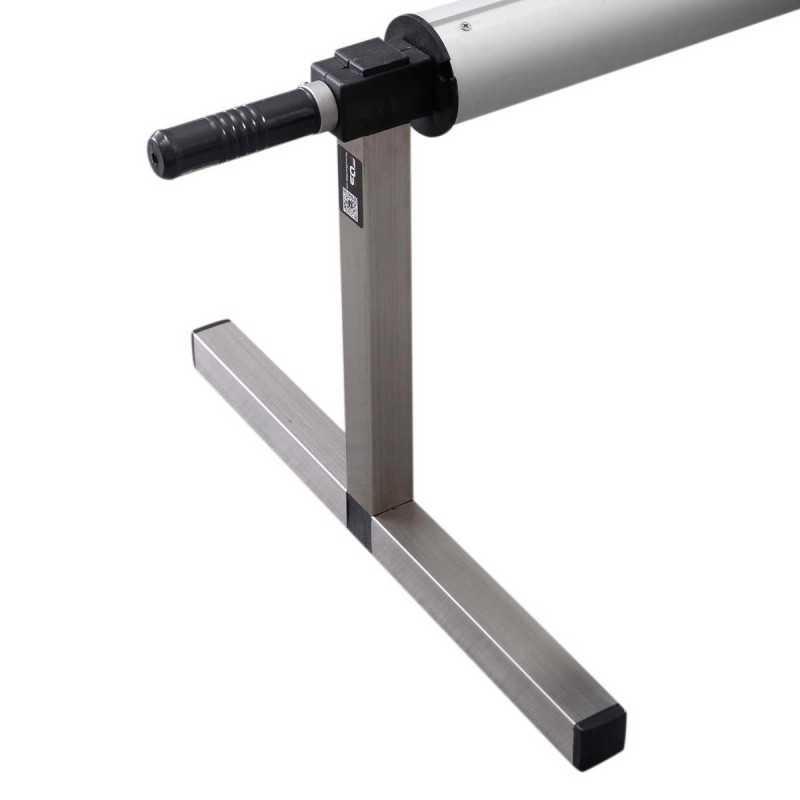 Liikuteltava allaspeitteen rullalaite teleskooppiputkella valkoinen