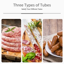 Ruostumaton teräksinen makkarakone 3L hopea täyttöputkilla