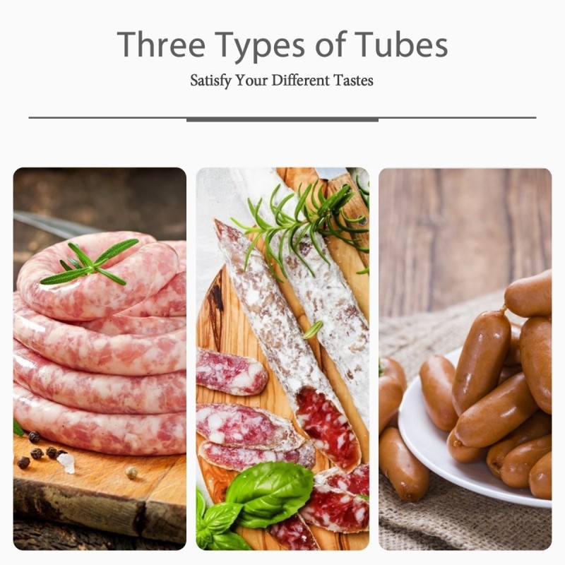 Ruostumaton teräksinen makkarakone 3L hopea täyttöputkilla