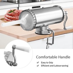 Ruostumaton teräksinen makkarakone 3L hopea täyttöputkilla