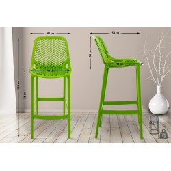 Moderni ulkokäyttöön sopiva baarijakkara ergonomisella muotoilulla 75 cm