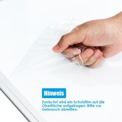 Valkoinen magneettinen valkotaulu alumiinikehyksellä 90 x 60 cm