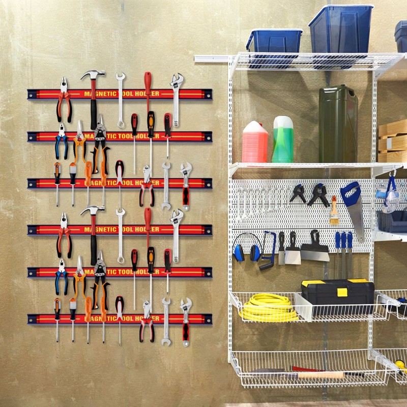 Punainen magneettinen työkalupidike 46 cm 6 kpl setti