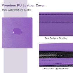 Taitettava voimistelumatto kantokahvoilla ja tarranauhalla - lila