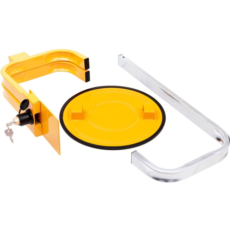 Keltainen säädettävä varkaudenesto radkralle 13-15 tuuman renkaille