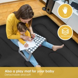 Goplus kaksinkertainen makuupussi 2 hengelle musta 220x150 cm