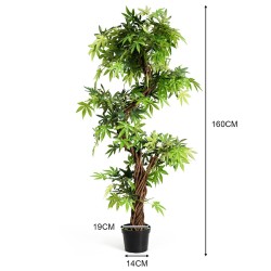 Keinotekoinen punainen viiniköynnös bonsai sisä- ja ulkokäyttöön